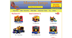 Desktop Screenshot of monsterfunjumps.com